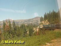 PDRM6199 * Eastbound California Zephyr in the Sierras
